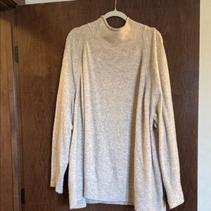 Ava & Viv Light Beige Turtleneck Sweater